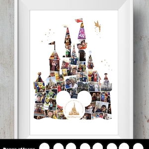 Disney Mickey Photo Montage Castle / Disney Collage / Mickey Mouse
