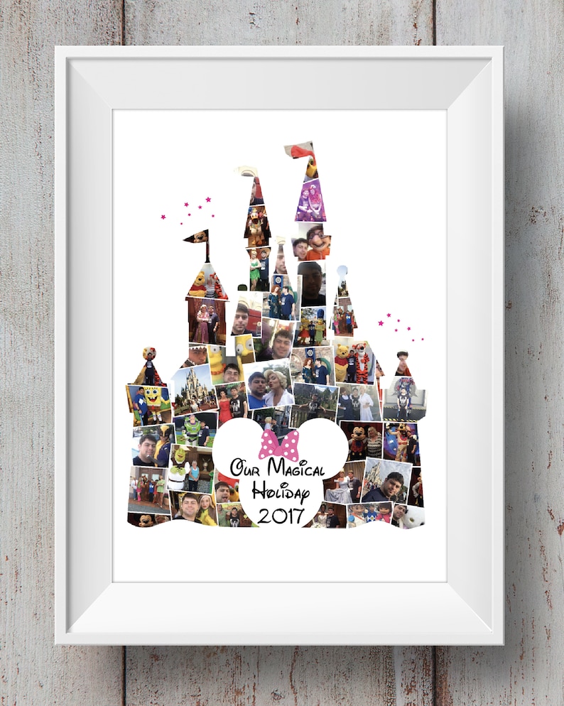 Disney Mickey Photo Montage Castle / Disney Collage / Mickey Mouse image 4