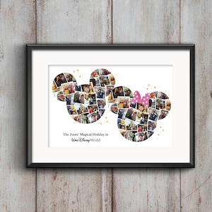 Minnie and Mickey heads Photo Collage