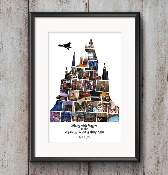 Harry Potter Hogwarts Castle Photo Collage Etsy