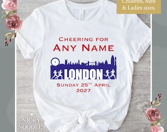 Marathon / Running  Supporters Personalised T-Shirt_London Skyline UK