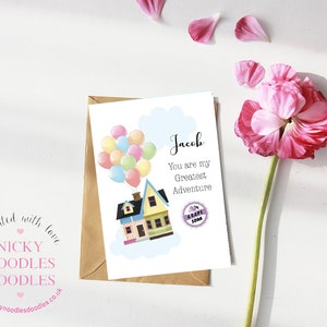 Tu es ma plus grande aventure Saint-Valentin/nouvelle maison/carte d'anniversaire