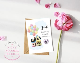 Eres mi mayor aventura Tarjeta de San Valentín/nuevo hogar/cumpleaños
