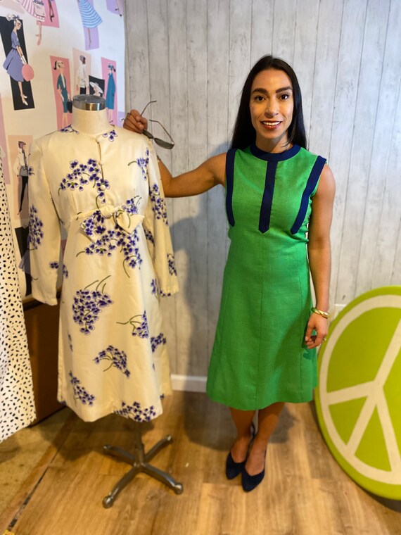 Green store mod dress