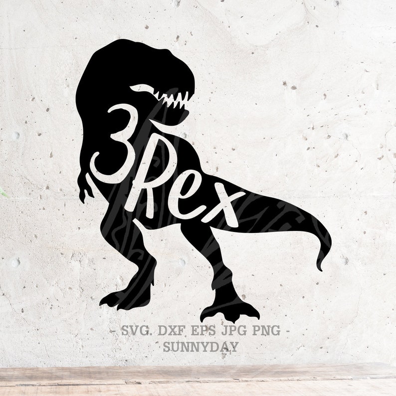 Download 3 rex SvgThree Rex svg File DXF Silhouette Print Vinyl Cricut | Etsy
