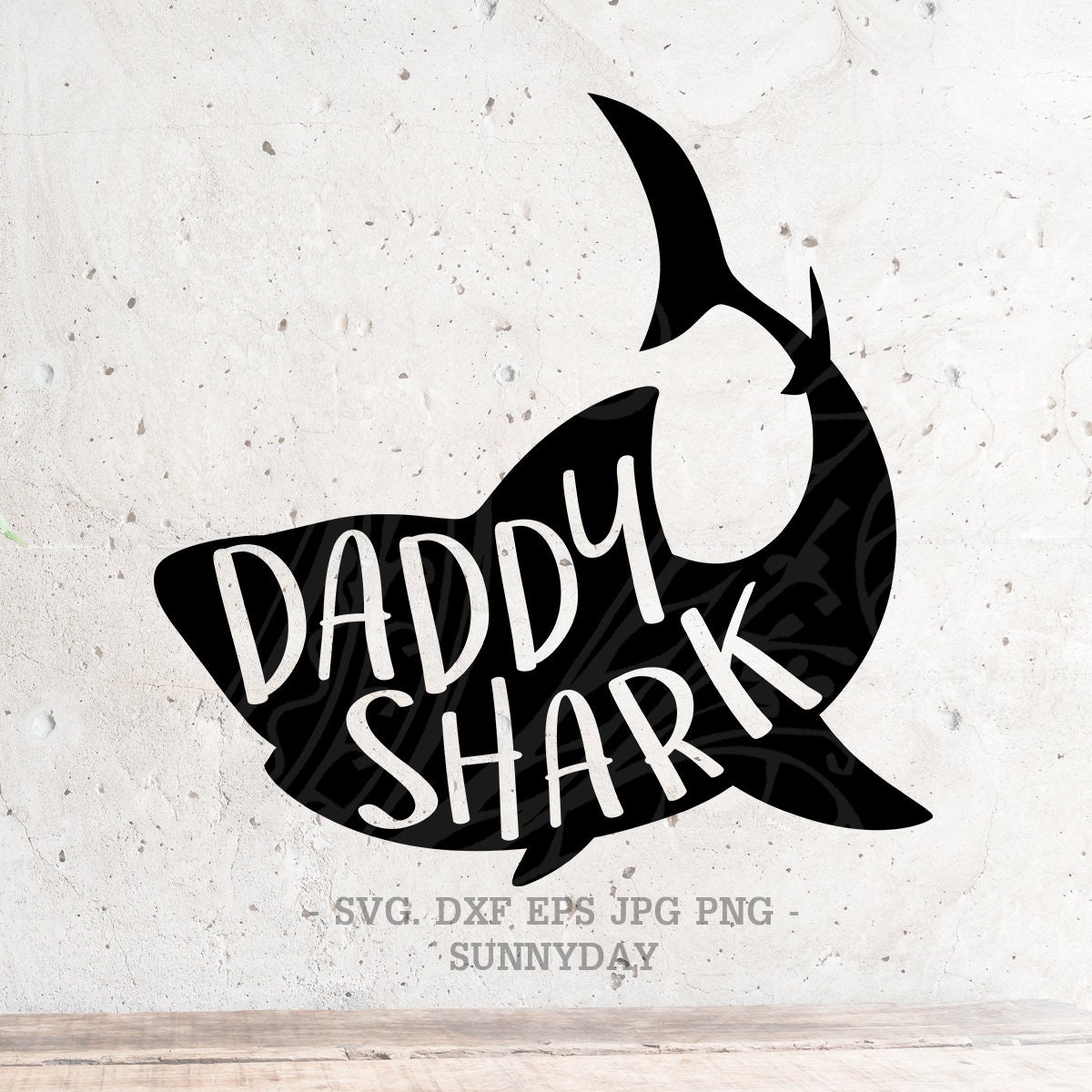 Download Daddy Shark Svg File DXF Silhouette Print Vinyl Cricut ...