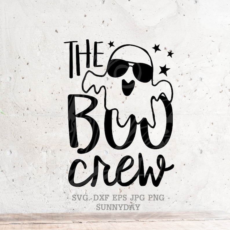 Download The Boo Crew SVG File Dxf Silhouette Print Vinyl Cricut | Etsy