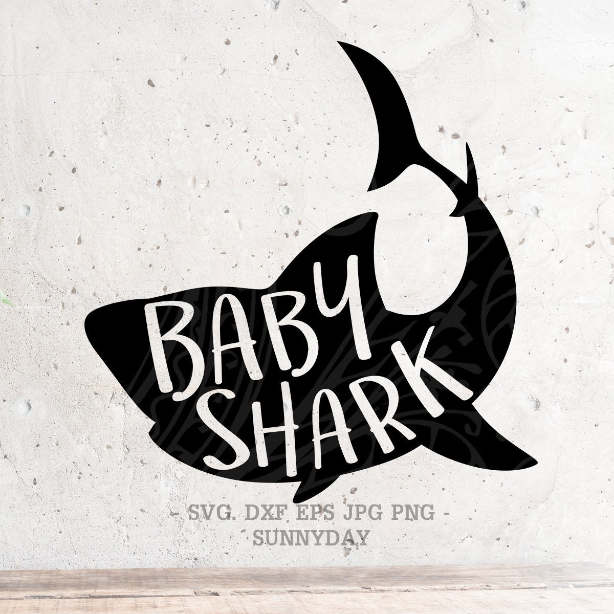 Free Free 103 Cricut Silhouette Baby Shark Svg Black And White SVG PNG EPS DXF File