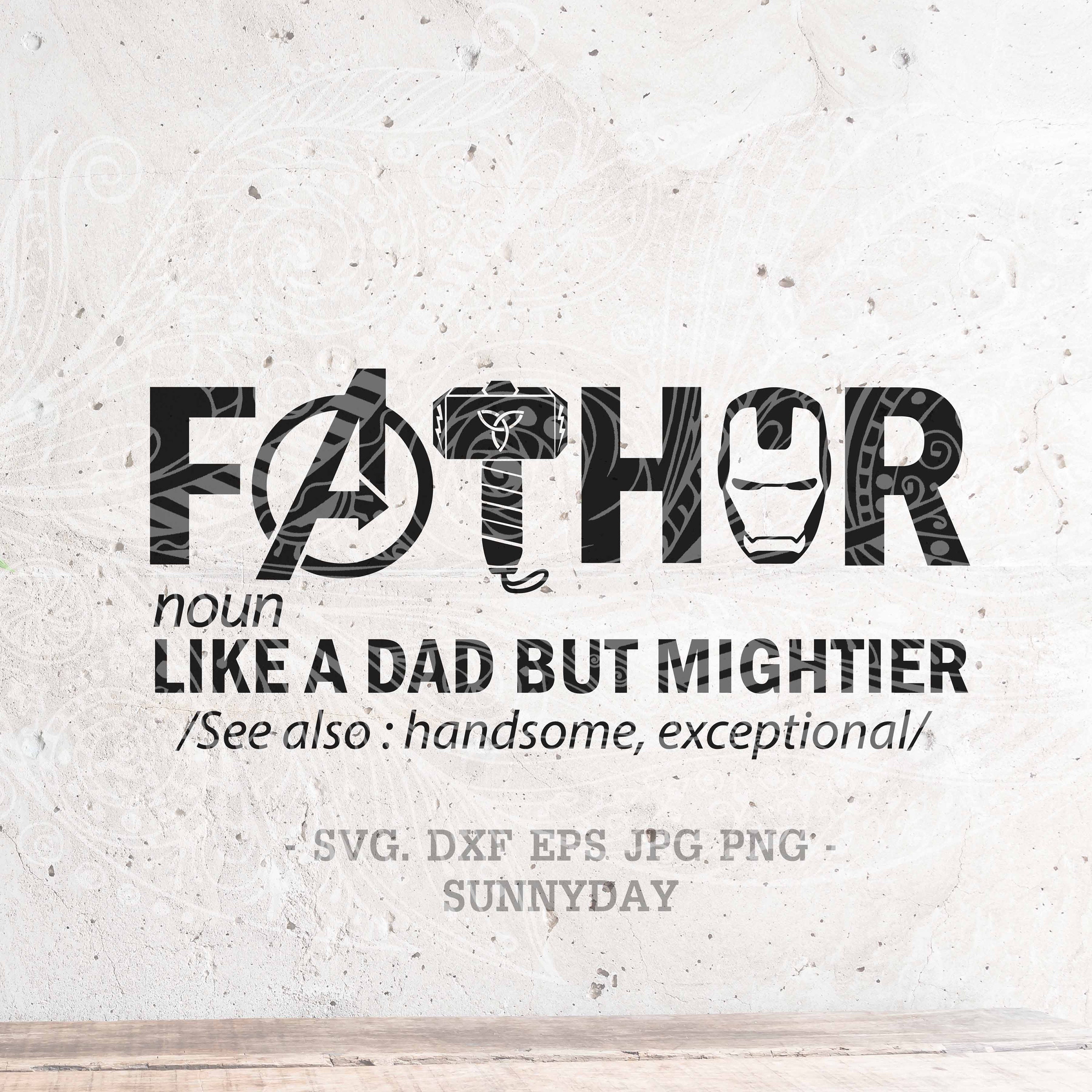 Fathor Svgfather’s Day Svgsuperhero Dad Svg - Etsy Hong Kong