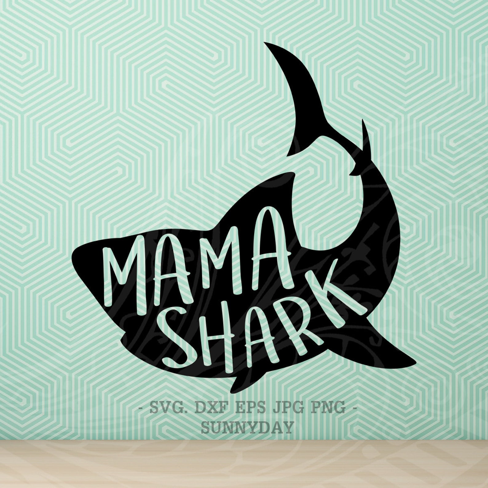 Download Mama Shark Svg File DXF Silhouette Print Vinyl Cricut ...