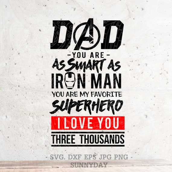 Download Superhero Daddy Svg Filedxf Silhouette Print Vinyl Cricut Etsy
