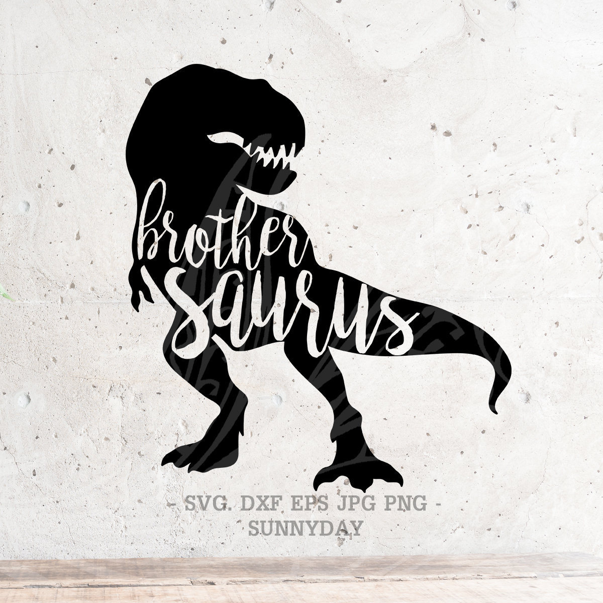 Download Brother Saurus Svg File DXF Silhouette Print Vinyl Cricut | Etsy