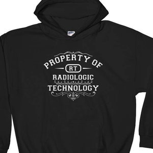 Własność technologii radiologicznej RT Tech Hoodie, Rad Tech Hoodie, X-Ray Tech Gift - Bluza z kapturem