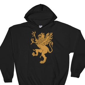 Griffin Hoodie - Kapuzenpullover, Schottischer Welsh Keltischer Wappen Adler Löwe