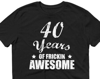 40th Birthday Shirt For Men – 'Gettin' Old Pissy & Cranky' Personalized Tee With Birth Year, Custom Gift Idea - View #7