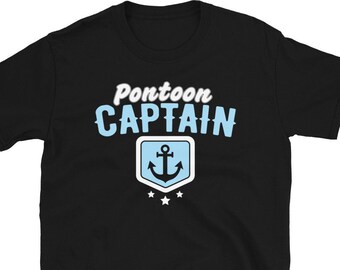 Pontoon Camicia, Pontoon Barca Capitano, Regalo per papà, Boating Fun, Noleggio Barche, Famiglia Pontoon, Doni Pontoon, Pontooning, Pontooner
