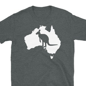 Australia Outline Kangaroo Silhouette - Australian Souvenir, Save The Kangaroo, Roo Conservation Gifts