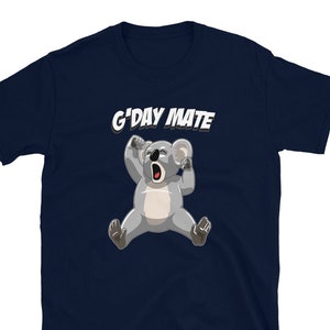 Camiseta Urso Koala Sonolento G&#39;day Mate - Coalas Australianos Fofos, Presente de Conservação de Koala, Camiseta Koala