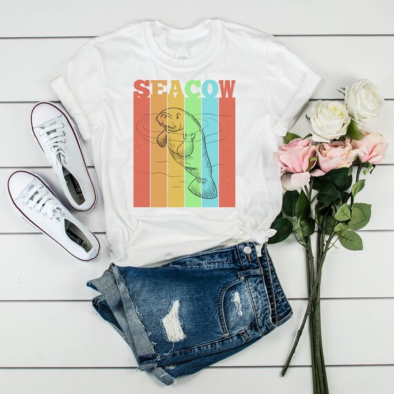 Save The Chubby Mermaids T Shirt Retro Vintage Sea Cow Save The Chubby Mermaids T Shirt Retro Vintage Sea Cow