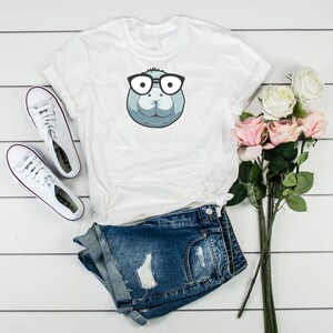 Manatee TShirt, Manatee Nerd, Cute Sea Cow Geek, Scientist Manatee, Floaty Potato, Scientist Shirt, Gift For Manatee Lover