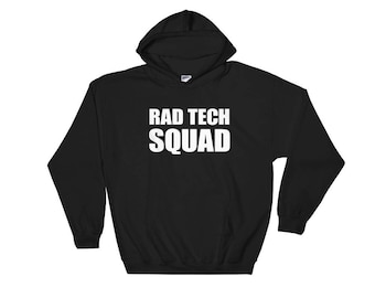 Rad Tech sudadera con capucha, Rad Tech Squad - Radiology Gift Hooded Pullover Shirt Apparel
