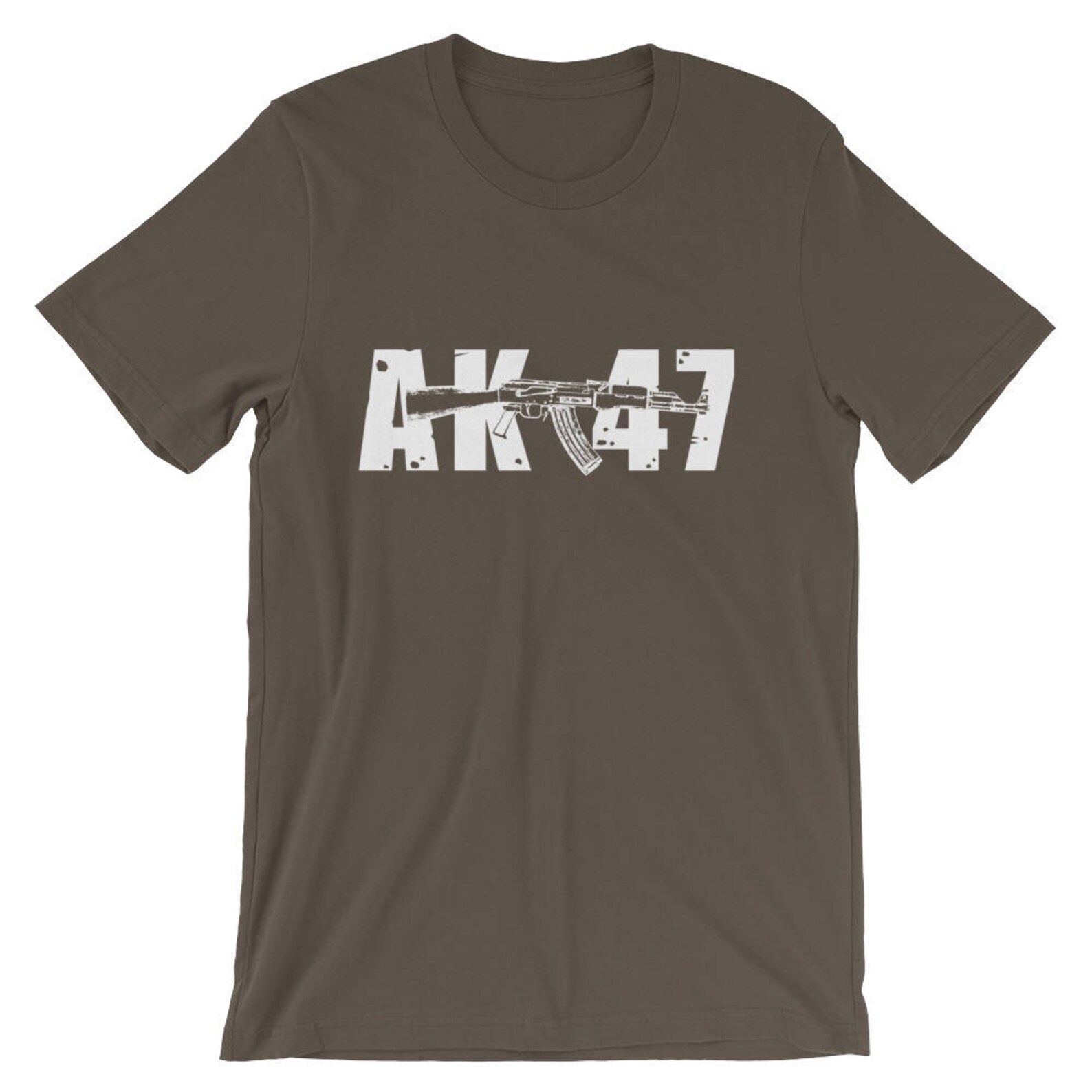 AK-47 Assault Rifle Tee Shirt, Kalashnikov Riffle Gun T-shirt, Perfect ...