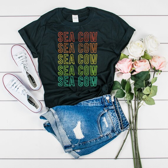 Save The Chubby Mermaids T Shirt Retro Vintage Sea Cow Save The Chubby Mermaids T Shirt Retro Vintage Sea Cow
