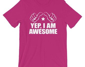 I am awesome t shirt h hotsell