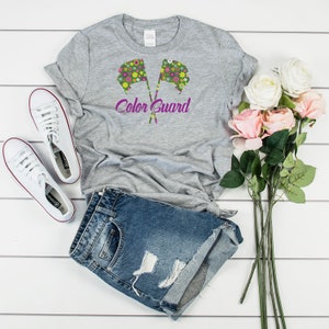 Color Guard Floral Flags, Color Guard T-Shirt, Color Guard Flags, ColorGuard Shirt, Color Guard Gift Idea, Color Guard Tee Shirt