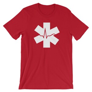 EMT Star Shirt, Emergency Medical Technician, Paramedici Heartbeat, Medical Rescuer, Medics Responder Gift, Paramedic Shirt, Paramedic Gift