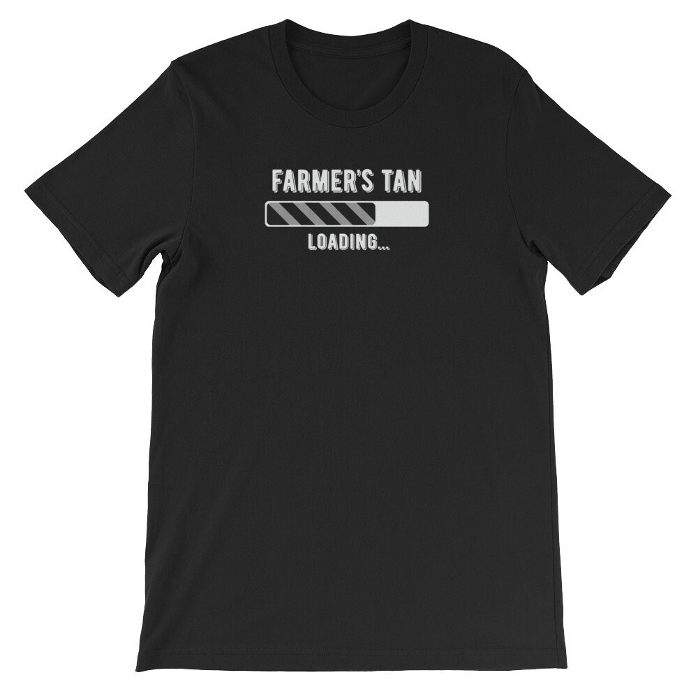 Farmer Tan In Progress, Funny Farmer's Tan Shirt, Sun Burn, Funny Looking Sun Tan, T Shirt To The Beach, Farmer's T Shirt, Farmer's Gift