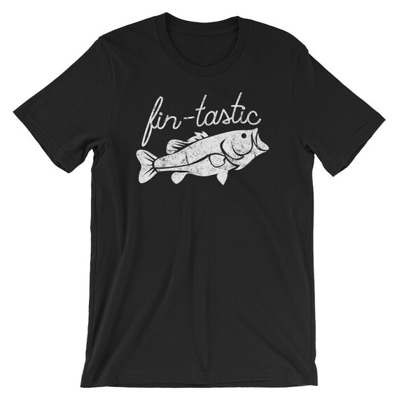 Fin-tastic Shirt, Funny Bass Fishing, Fantastic Bass Fish, Large Mouth Bass  Fish, Bass Fish Tshirt, Bass Fishing Shirt Gift, Fantastic 