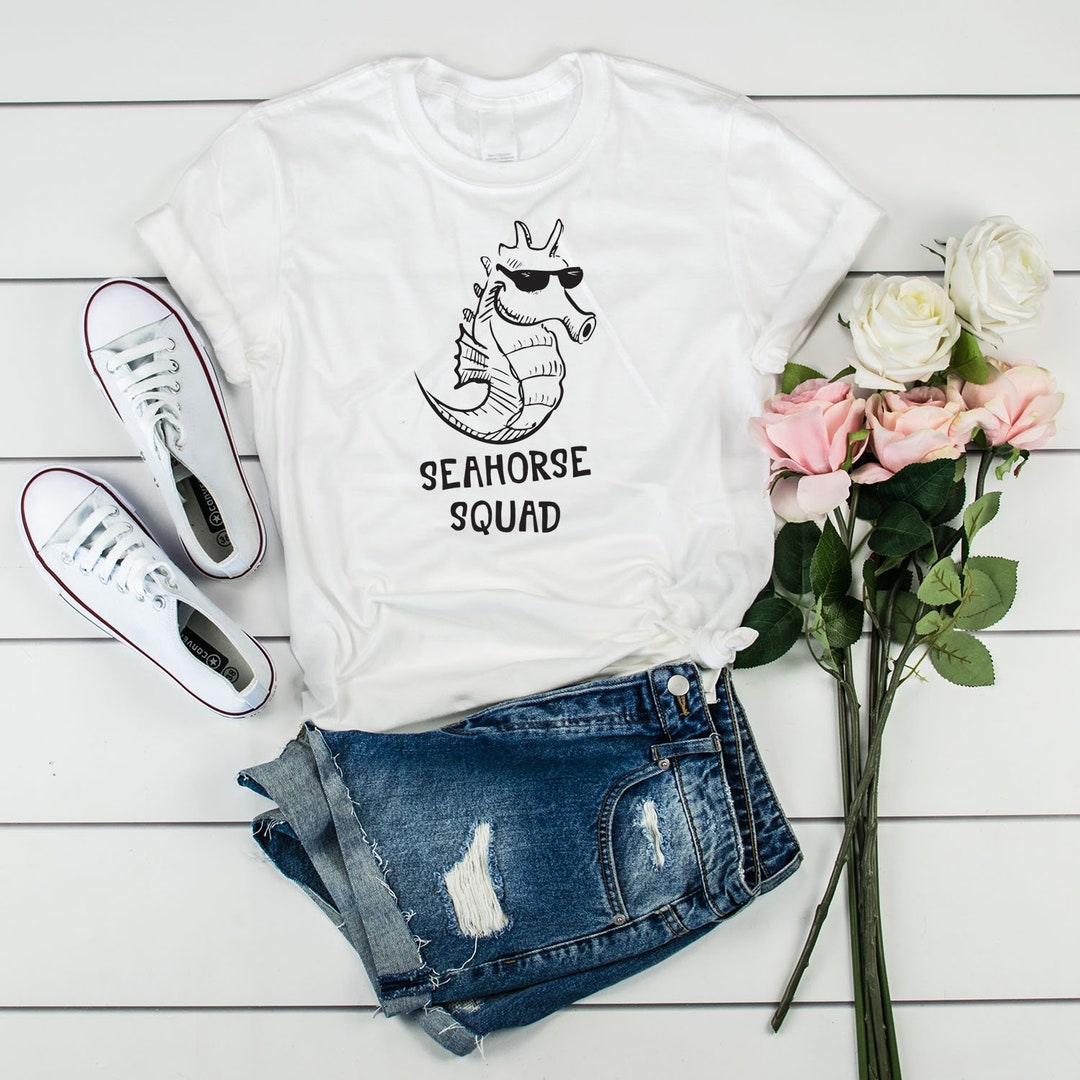 Basic Jersey Seahorse Relaxed T-Shirt
