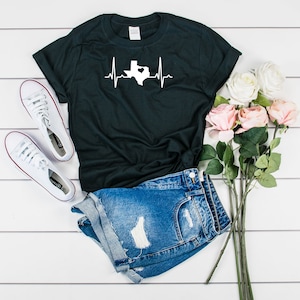 Floral Texas Home T-Shirt Texas State In My Heart Shirt Floral Texas Home T-Shirt Texas State In My Heart Shirt