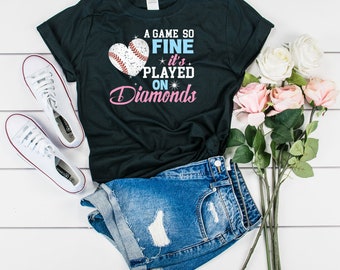 Softball dla dziewcząt, Baseball dla dziewcząt, Koszulka do softballu, Koszulka do baseballu, Diament do softballu, Prezent do softballu, Softball dla miłosnych przyjaciół, Prezent dla córki, Piłki do softballu