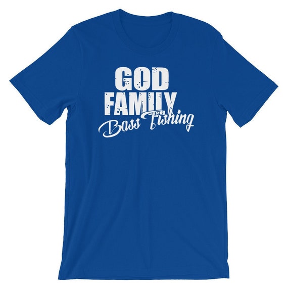 God Family Bass Fishing Shirt, Christian Bass Fishing, Bass Fishing Family,  Bass Fish, Christian Fishing Tshirt, Bass Fisherman Gift 