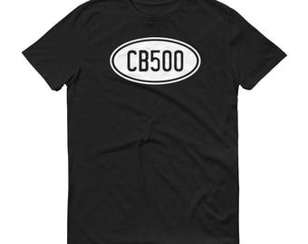 CB500 Shirt, CB 500 T-Shirt, Retro Old Style Cafe Racer, CB-500 Motorcycle Bobber Look TShirt