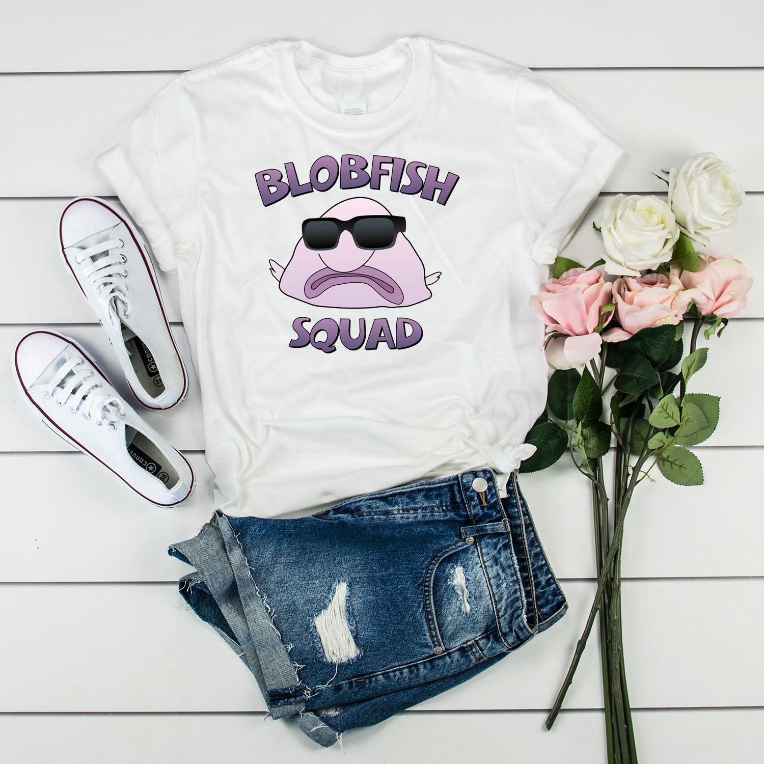  Womens THE BLOBFISH IS MY SPIRIT ANIMAL Funny Blob Fish Meme  V-Neck T-Shirt : Clothing, Shoes & Jewelry