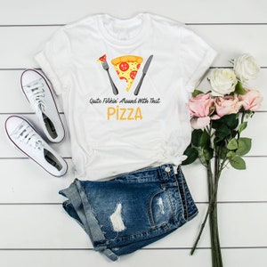 Pizza Lover, Forking Around, Anti Fork And Knife Pizza, Pizza Eater, Eat Pizza By Hand, Pizza T Shirt, Eating Pizza, Pizza Gift Idea