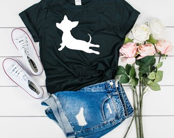 Camiseta Chiweenie Yoga Fitness, Chiweenie Stretch, Chiweenie Owner, Chiweenie Gifts, Chihuahua Stretch, Chihuahua Yoga