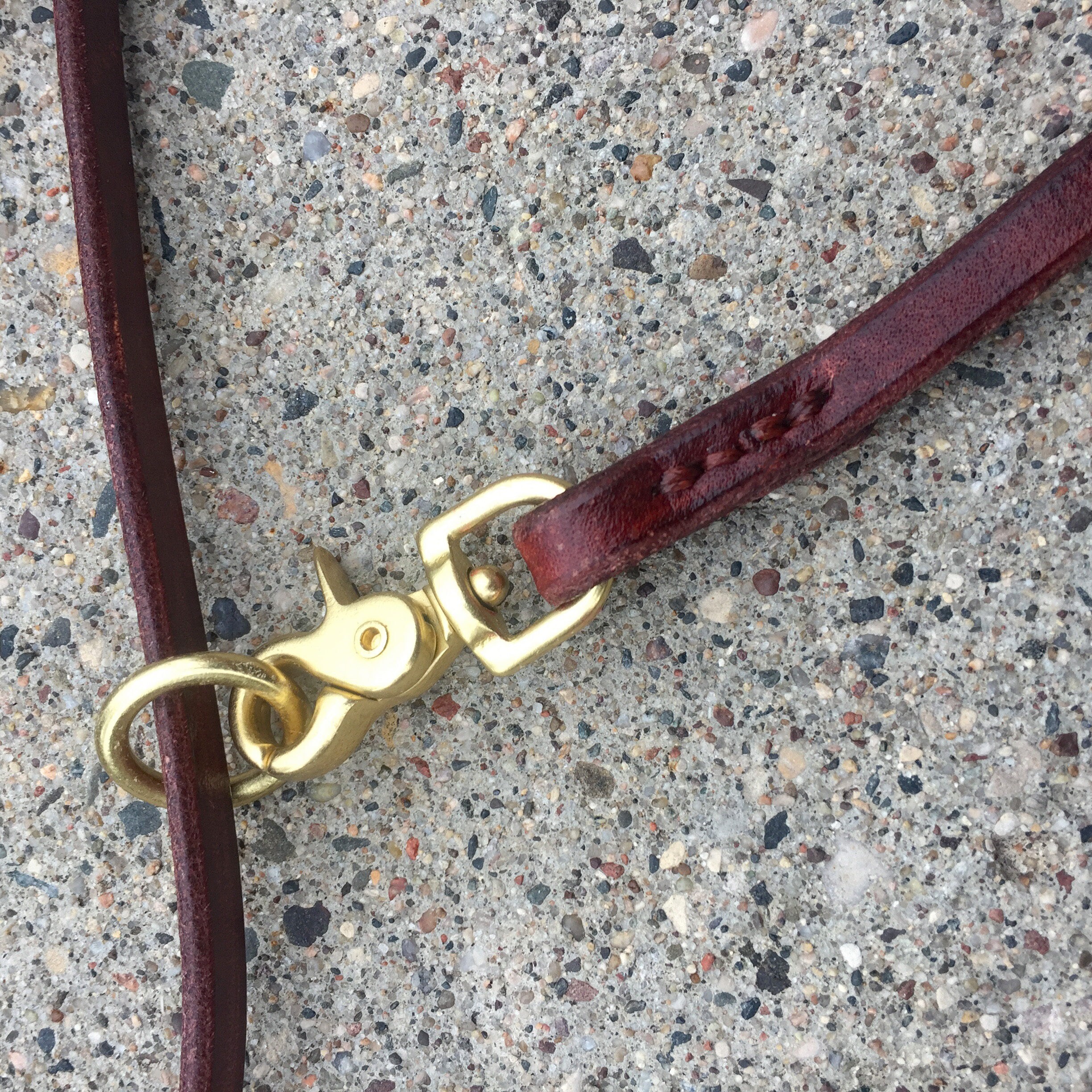 Show Dog Clip Lead Conformation Obedience Leads Thin Leather Etsy