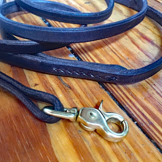 Show Dog Lead Conformation Lead Leather Leash Thin Skinny Etsy