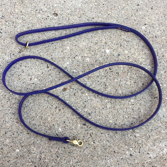 thin leather dog leash