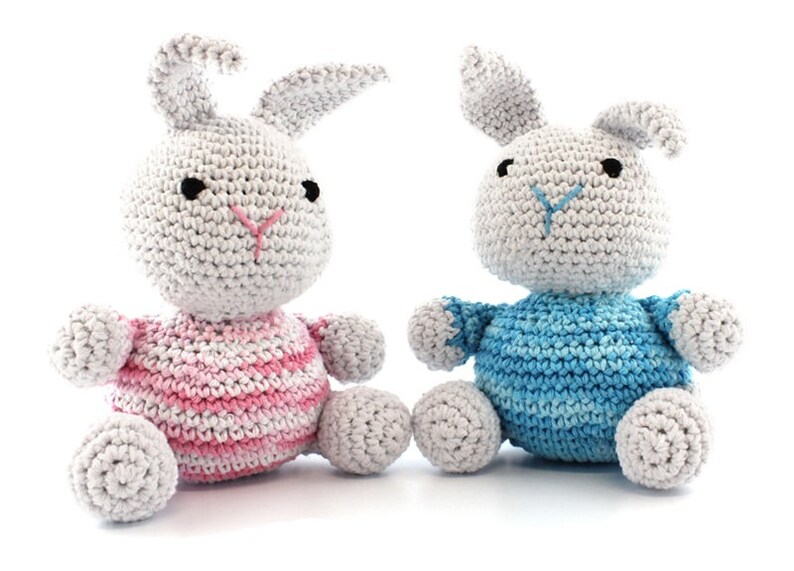 Crochet Kit by Hoooked DIY Amigurumi Nila Bunny Peppermint Etsy