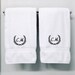 Personalised Embroidered Monogram Luxury Soft Touch Egyptian Cotton Towels 