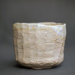 Kurinuki Chawan hecho a mano: tazón japonés para té matcha