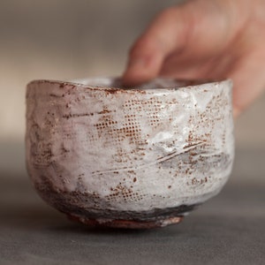 Handmade Ceramic Tea Bowl: Japanese Matcha Chawan for Tea Ceremony
