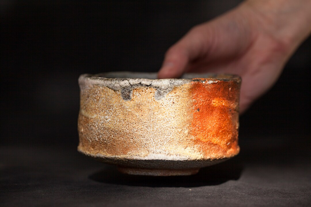 Wood Fired Chawan Matcha Tea Bowl Handmade Anagama Kiln Etsy