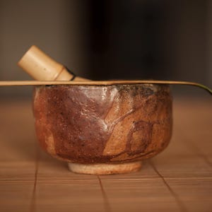 Handmade Ceramic Matcha Chawan: Rustic Tea Bowl