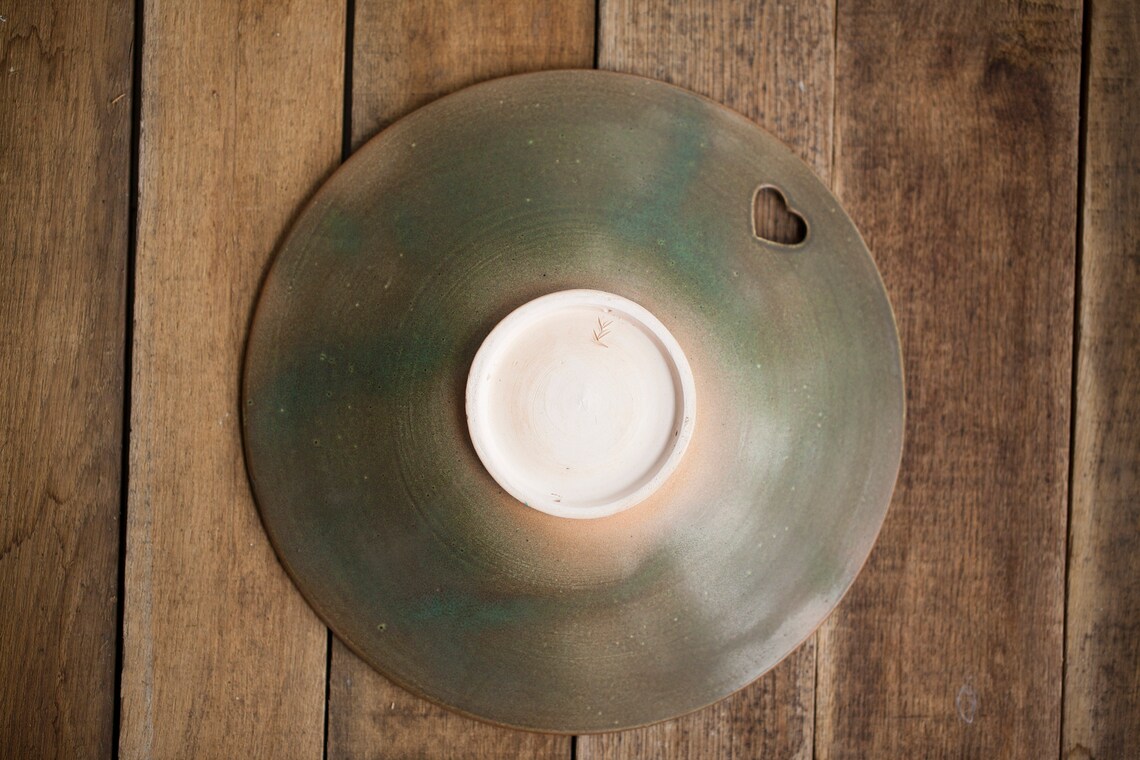 Decorative ceramic plate bowl Wedding gift Valentine's Etsy